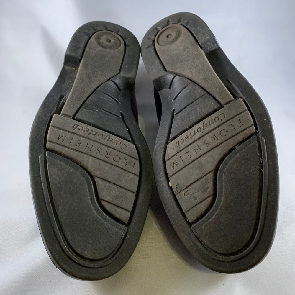 FLORSHEIM — Noble Brown Leather Derby Dress Shoes - Picture 8 of 8